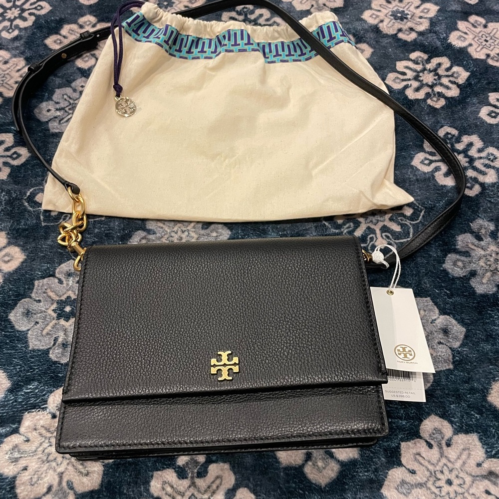 Tory Burch Georgia Pebbled Combo crossbody bag